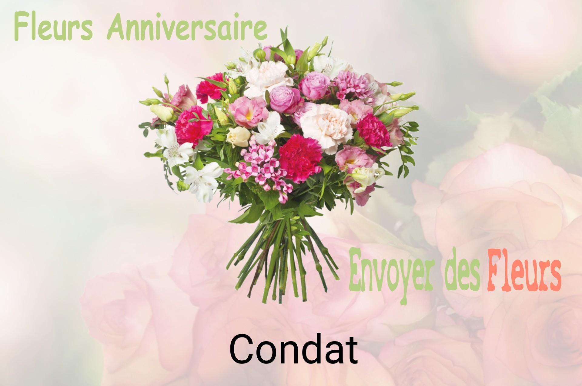 Bouquet de fleurs d’anniversaire livré à Condat