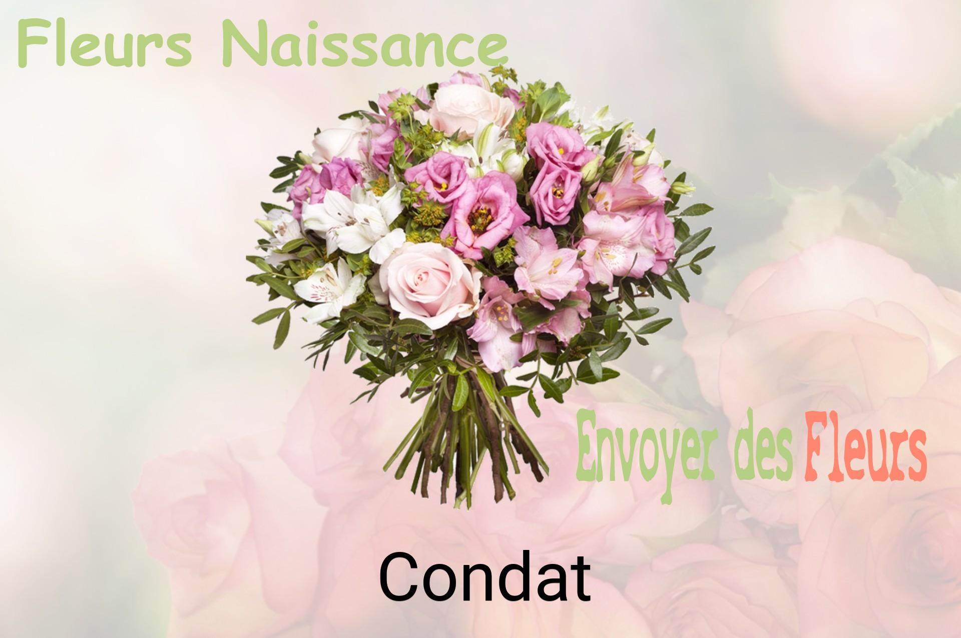 Bouquet de fleurs de naissance livré à Condat